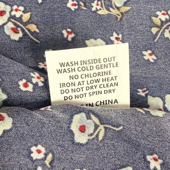 Keluummi Dress Womens US 22 Blue Floral Polyester Maxi - Picture 6 of 6